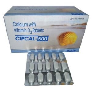 Cipcal-500, Calcium with Vitamin D3 Tablets, 60 Tablets